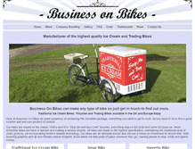 Tablet Screenshot of businessonbikes.co.uk